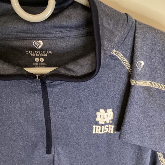 Notre Dame Fighting Irish Pullover Blue By Colosseum Women’s Extra Large College - Picture 8 of 11